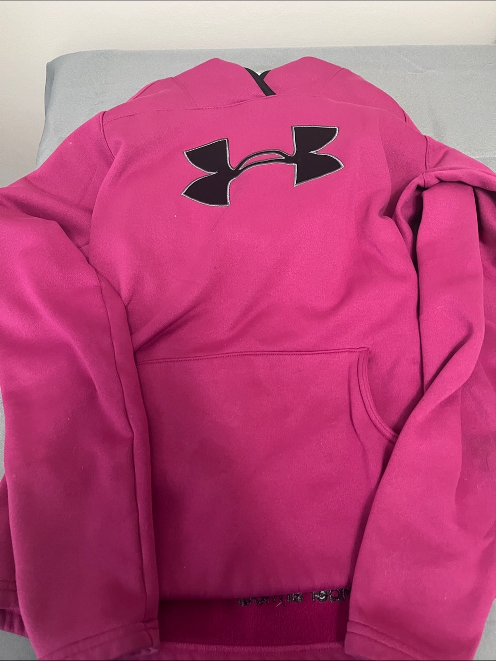 Under Armour women’s Hot Pink Hoodie with Black Logo